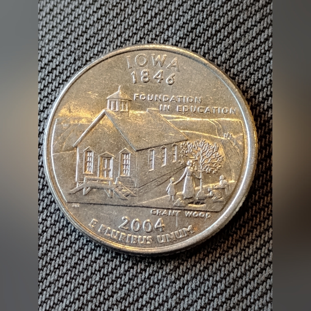 Iowa 1846 Foundation In Education Quarter Dollar 2004 D
